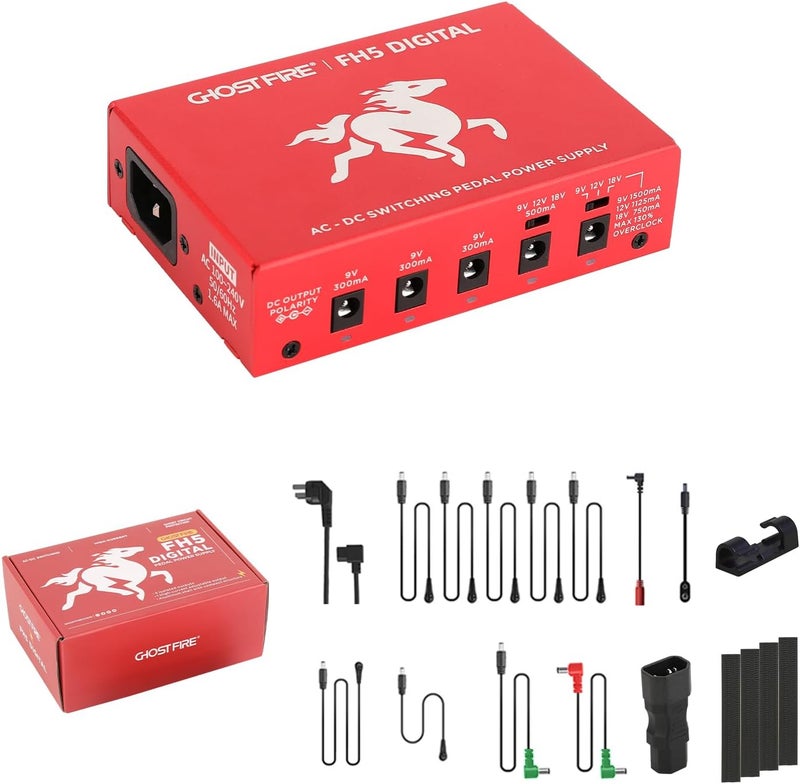 GHOSTFIRE Ghost FIRE Pedal Power Supply Isolated with Independent Short-Circuit Protection (FH5-DIGITAL) - Image 1